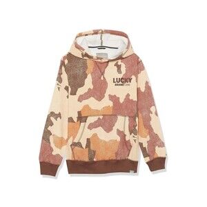 New Lucky Brand Big Boy's Exploded Camo Pullover Hoodie Size 14/16